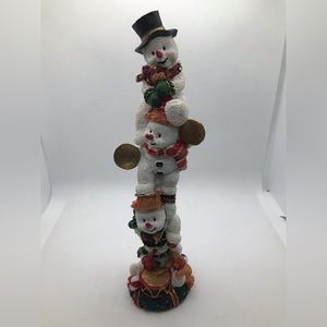 Abbott Collection Snowman Totem Pole